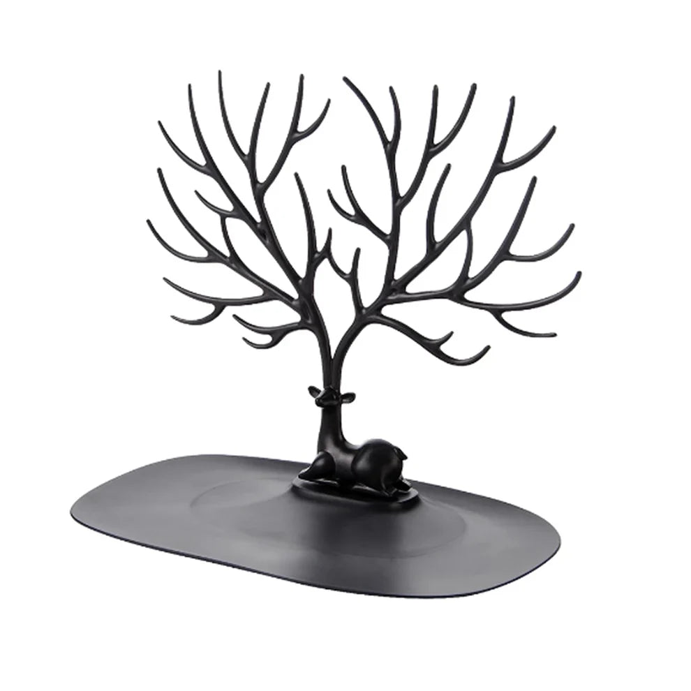 Deer Shaped Jewellery Holder — Elegant Antler Tree Organizer