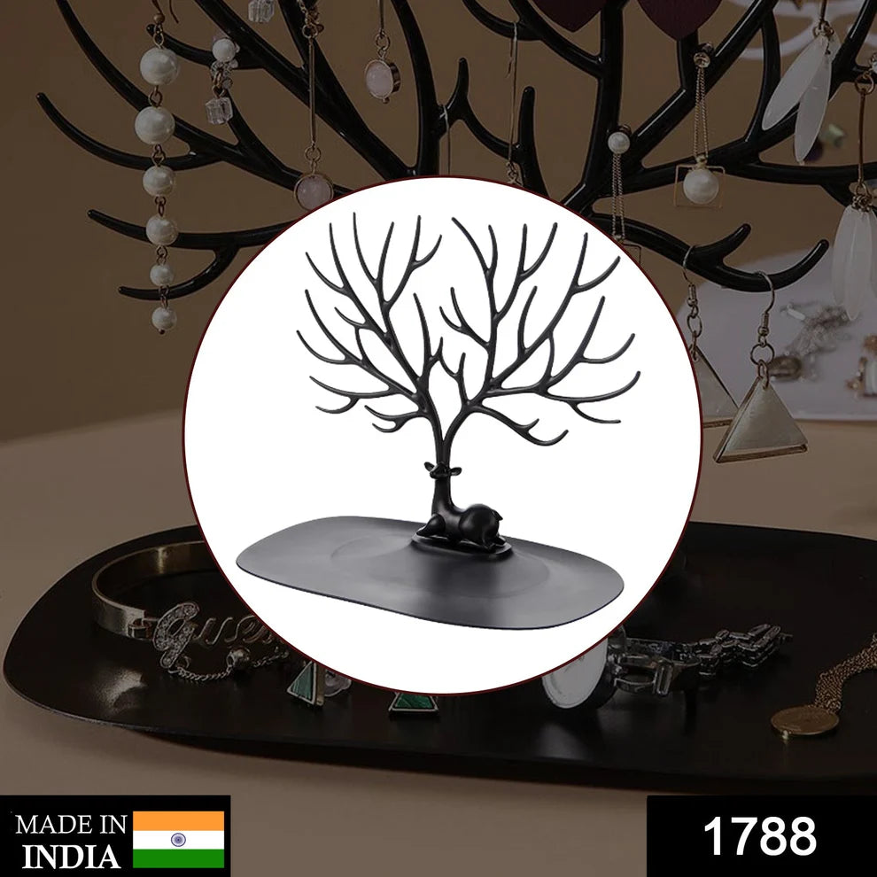 Deer Shaped Jewellery Holder — Elegant Antler Tree Organizer