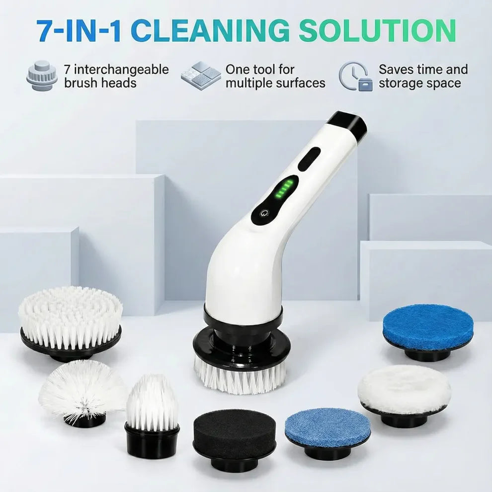 ANRIIO PowerScrub 7-in-1 Electric Spin Scrubber
