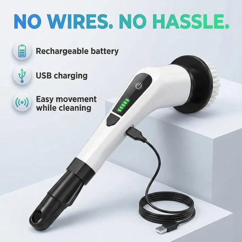 ANRIIO PowerScrub 7-in-1 Electric Spin Scrubber