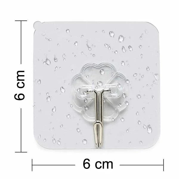 ANRIIO Stainless Steel Adhesive Wall Hooks — 10 Pc
